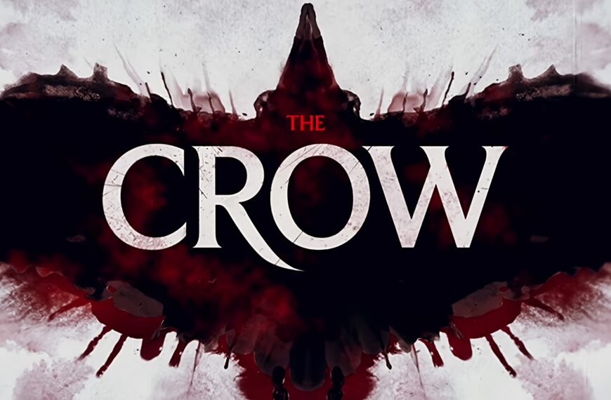 The Crow with dark eye makeup, showing a haunting expression in The Crow 2024 feature image.