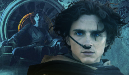 Dune: Messiah movie poster featuring Paul Atreides, showcasing the epic sci-fi themes of power and prophecy.