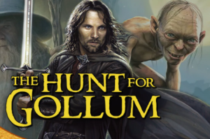 main two actor and iconic seen of the movie Lord of the Rings: The Hunt for Gollum 