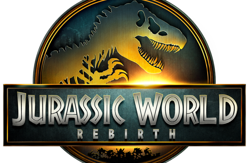 Jurassic World Rebirth main logo with dinosaur emblem